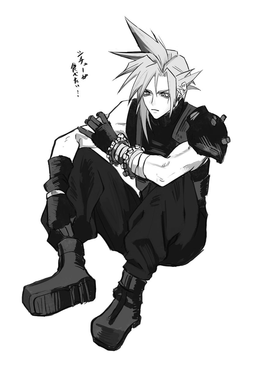 cloud strife (final fantasy and 1 more) drawn by cho5782