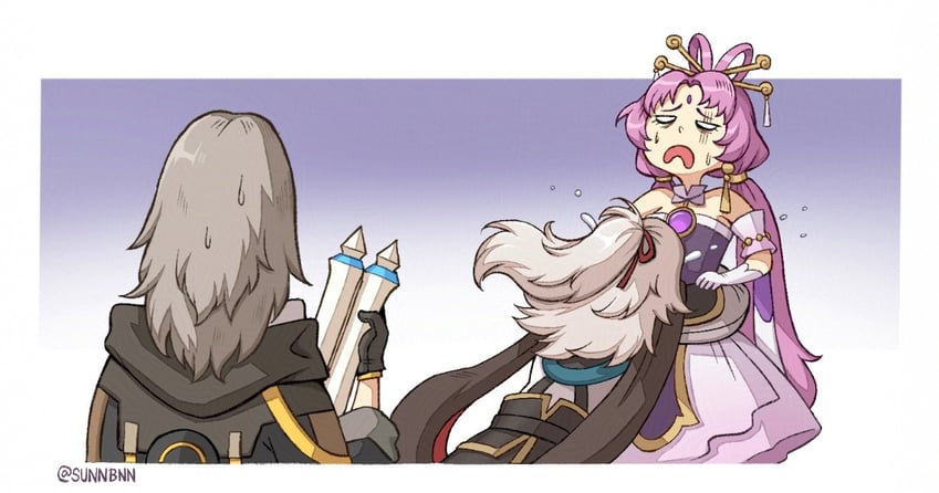 trailblazer, stelle, fu xuan, and jing yuan (honkai and 1 more) drawn by sunnbnn