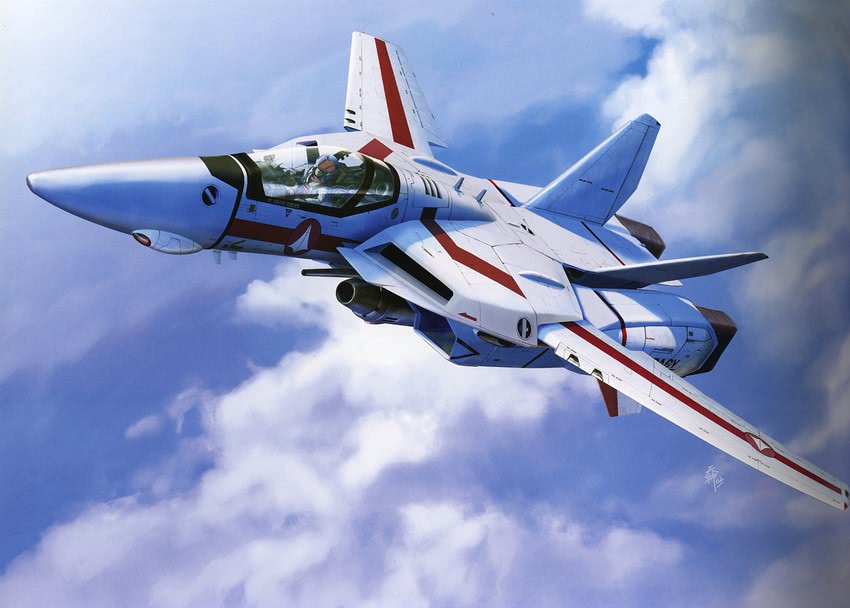 vf-1, ichijou hikaru, and vf-1j (macross and 1 more) drawn by tenjin_hidetaka