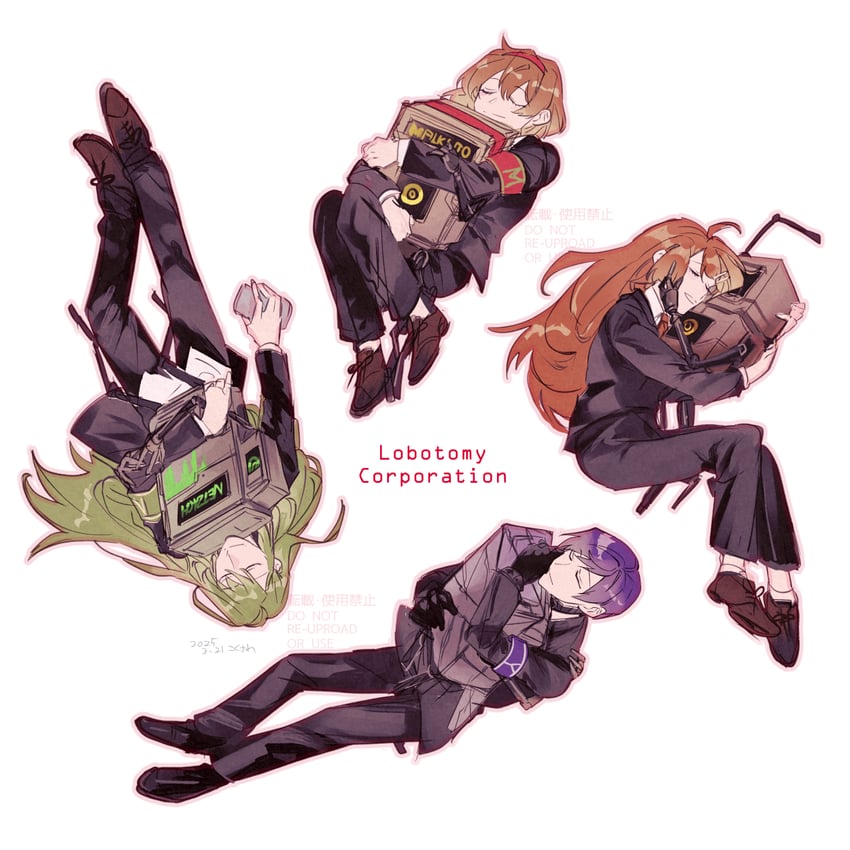 netzach, hod, malkuth, and yesod (project moon and 1 more) drawn by ko_bammm
