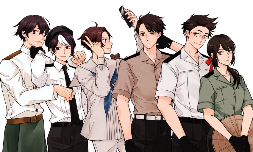 vietnam, thailand, indonesia, singapore, malaysia, and 1 more (axis powers hetalia) drawn by ca_lamari