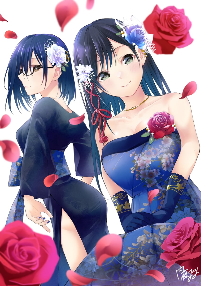 amagami yae and takeda makoto (amagami-san chi no enmusubi) drawn by marcey