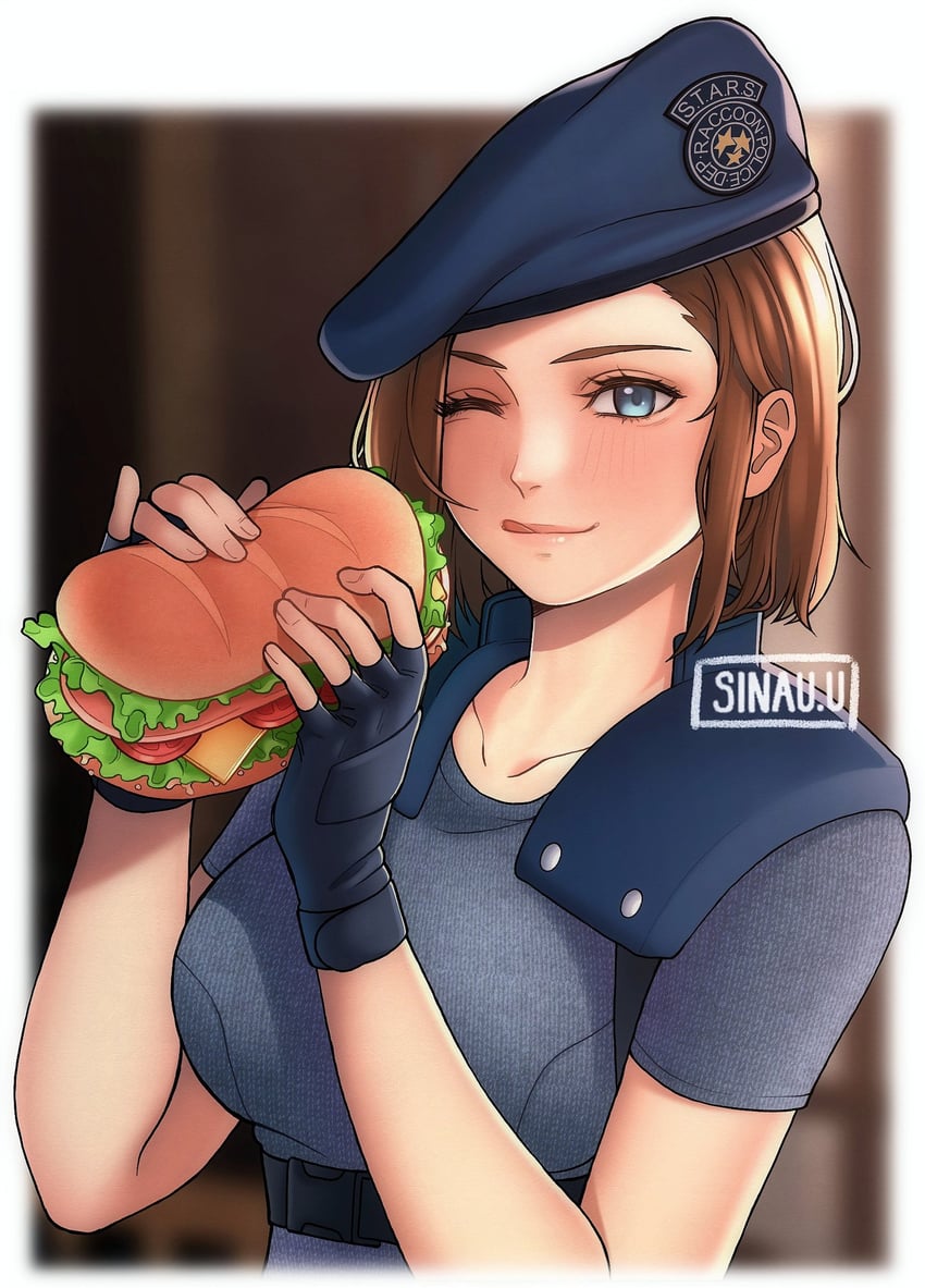 jill valentine (resident evil and 1 more) drawn by sinau