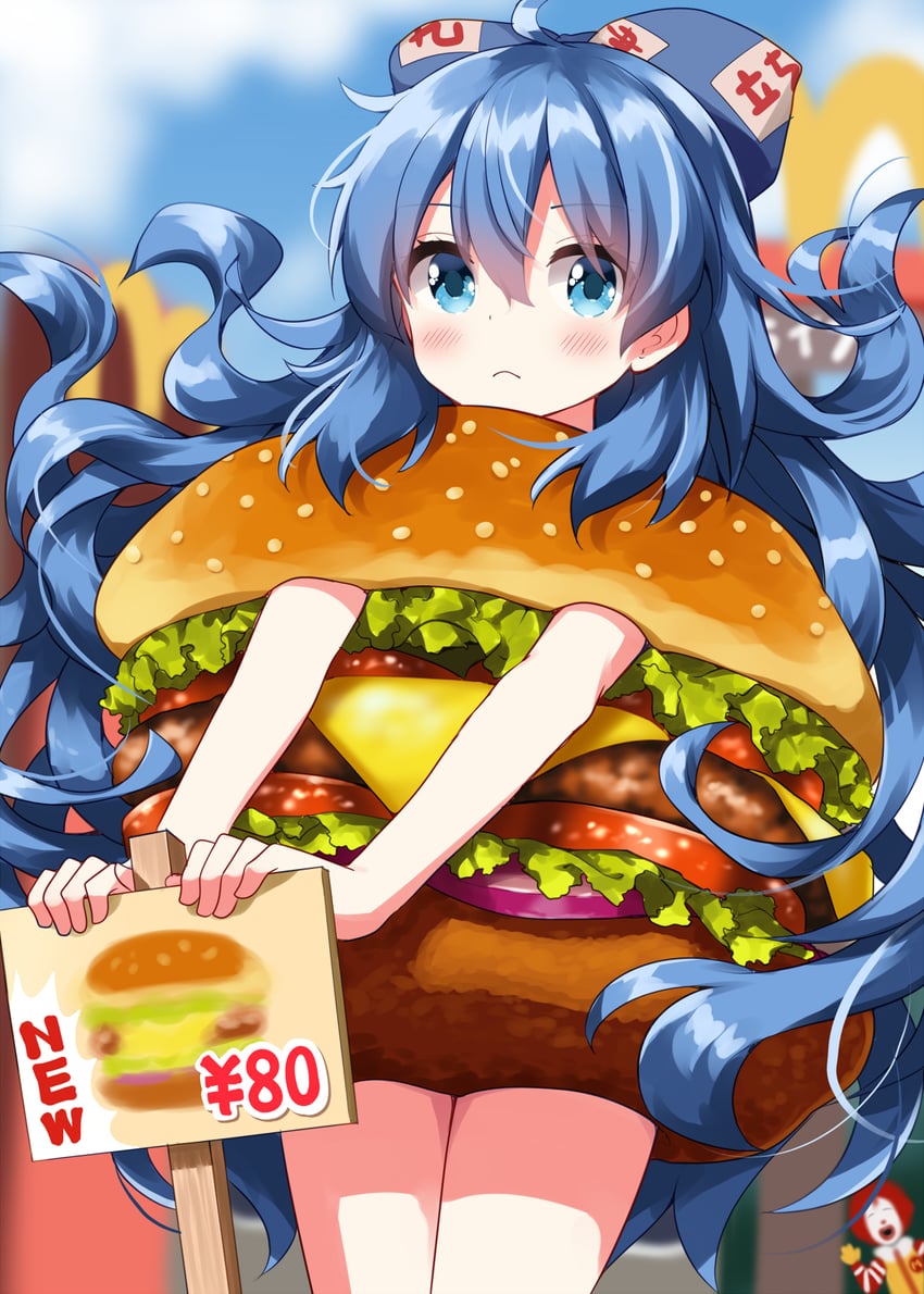 yorigami shion and ronald mcdonald (touhou and 1 more) drawn by ruu_(tksymkw)