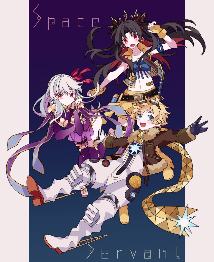 ishtar, kama, space ishtar, and voyager (fate and 1 more) drawn by kujiramaru