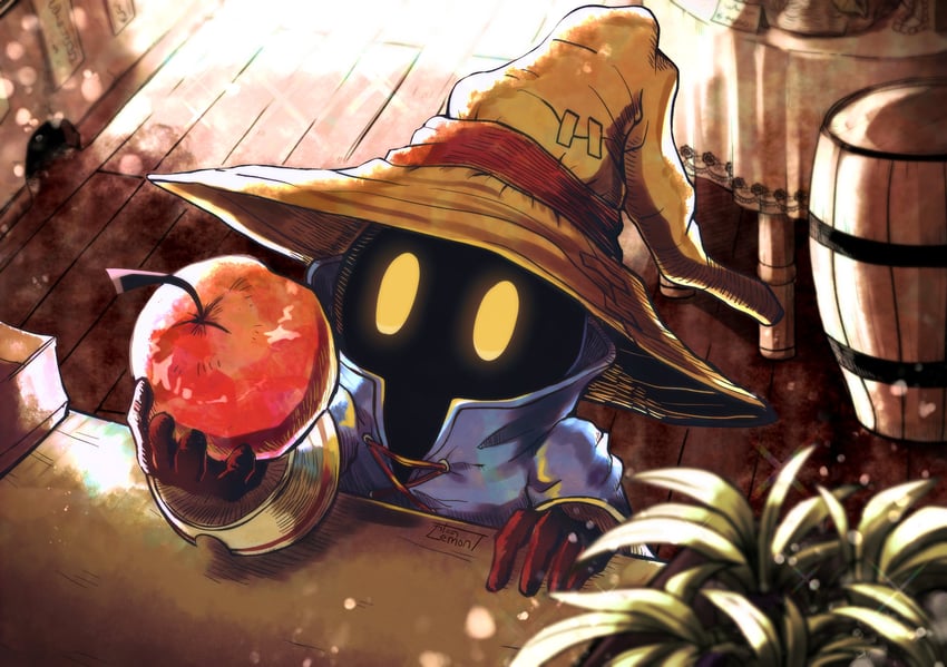 black mage and vivi ornitier (final fantasy and 1 more) drawn by watawata22