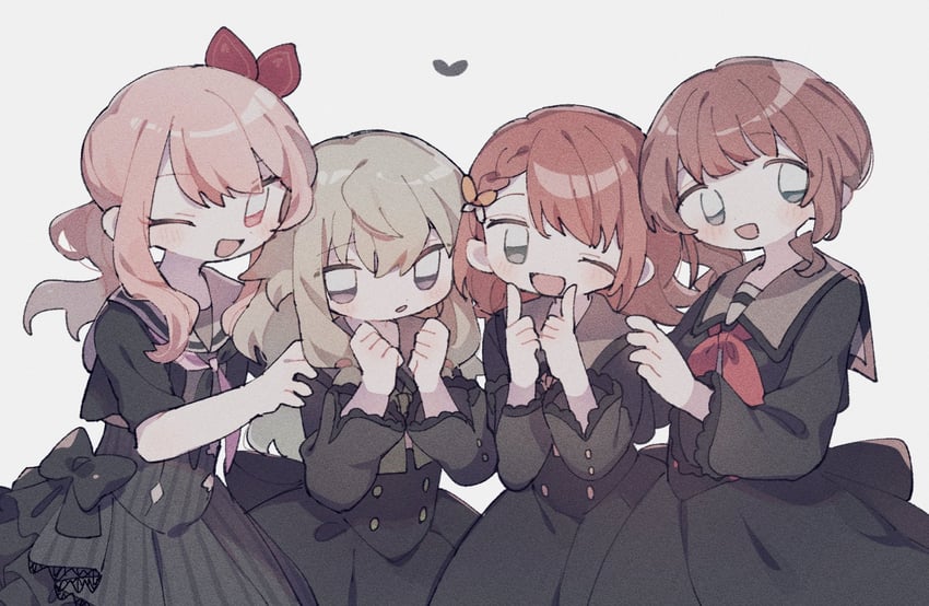 akiyama mizuki, kusanagi nene, hanasato minori, and mochizuki honami (project sekai) drawn by nodori710