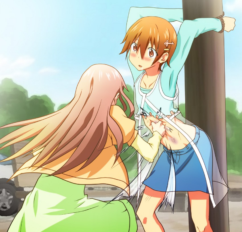 inami mahiru, takanashi souta, and takanashi kotori (working!!) drawn by harasawa_runa
