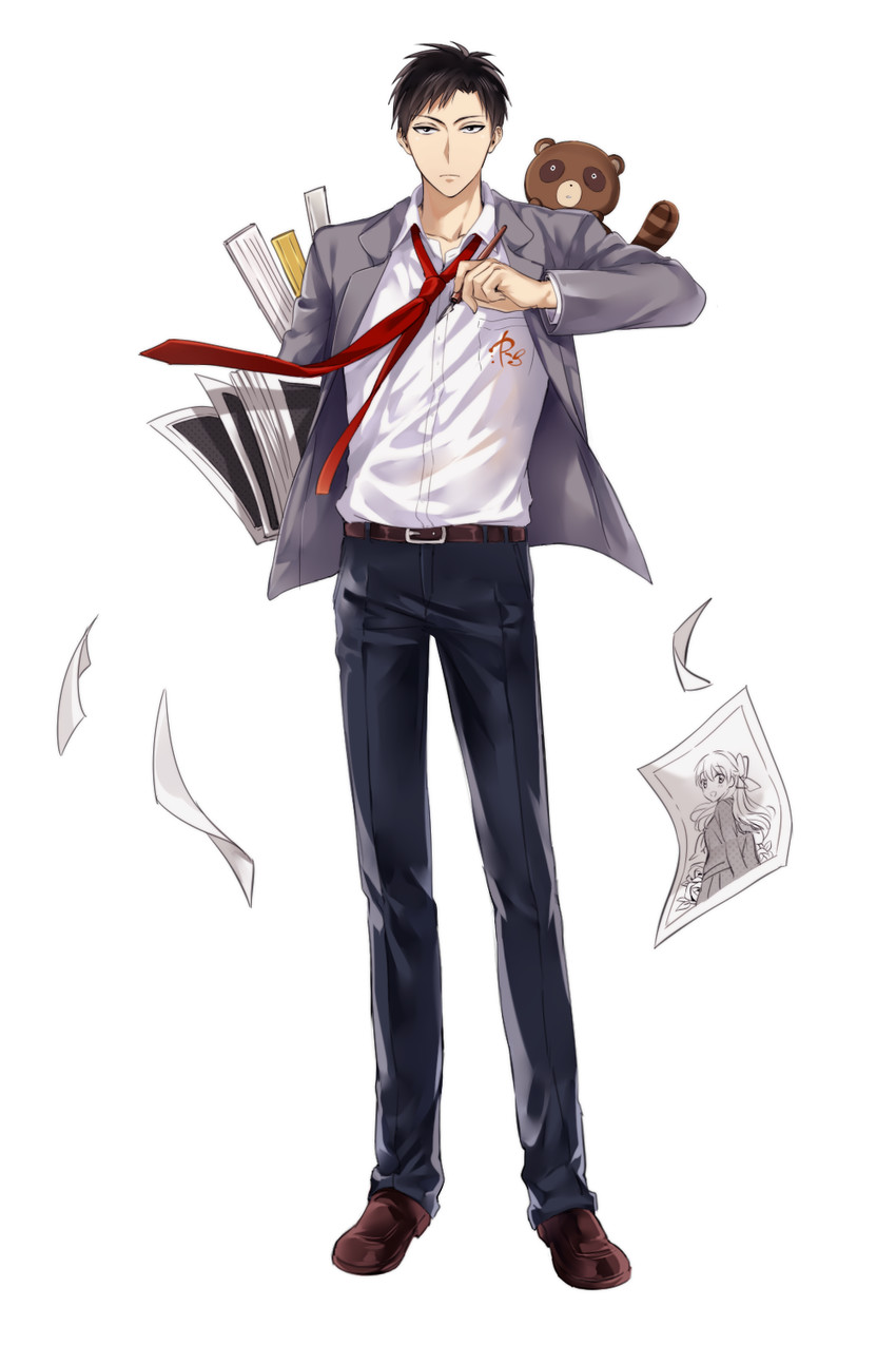 nozaki umetarou and mamiko (gekkan shoujo nozaki-kun) drawn by mery_(yangmalgage)