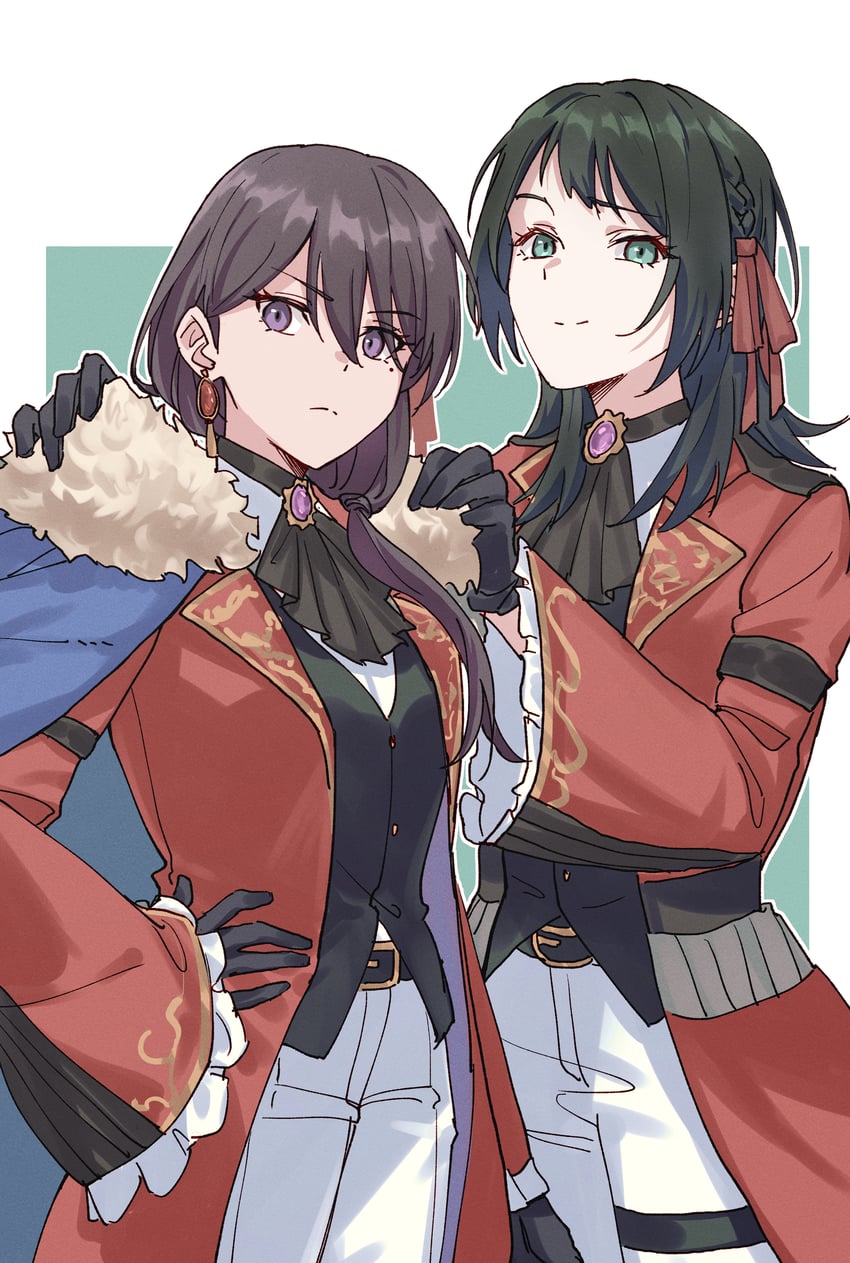 shiina taki and yahata umiri (bang dream! and 1 more) drawn by joker_(jjjokerrr233)