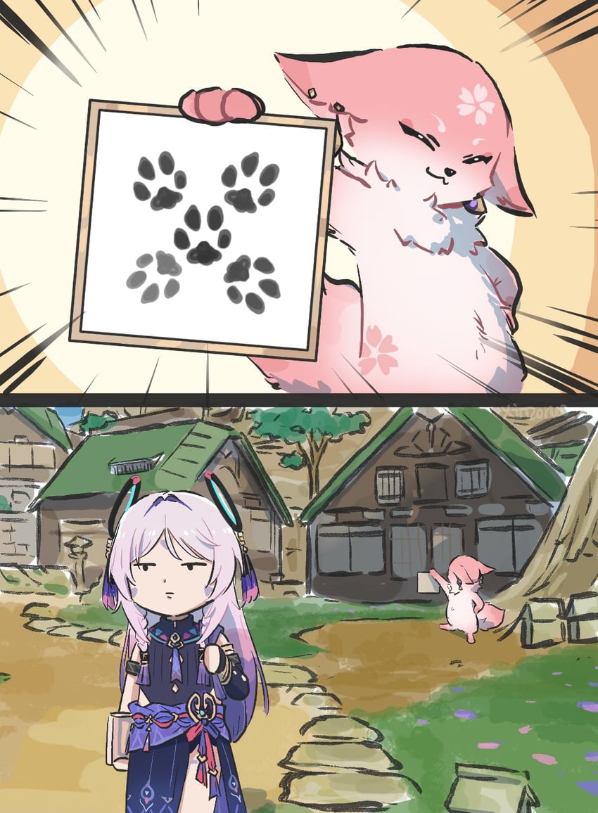yae miko and citlali (genshin impact) drawn by xinzoruo