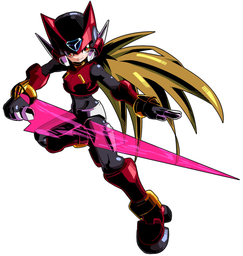 aile and model ox (mega man and 1 more) drawn by suteito