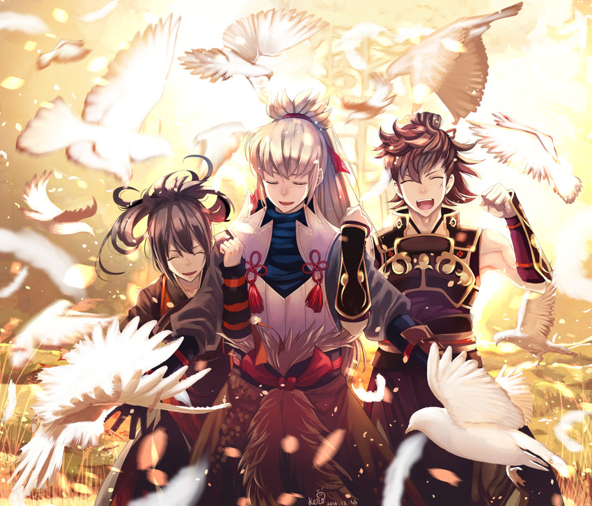takumi, oboro, and hinata (fire emblem and 1 more) drawn by kero_sweet