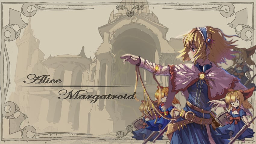 alice margatroid and shanghai doll (touhou) drawn by bloody_cuke