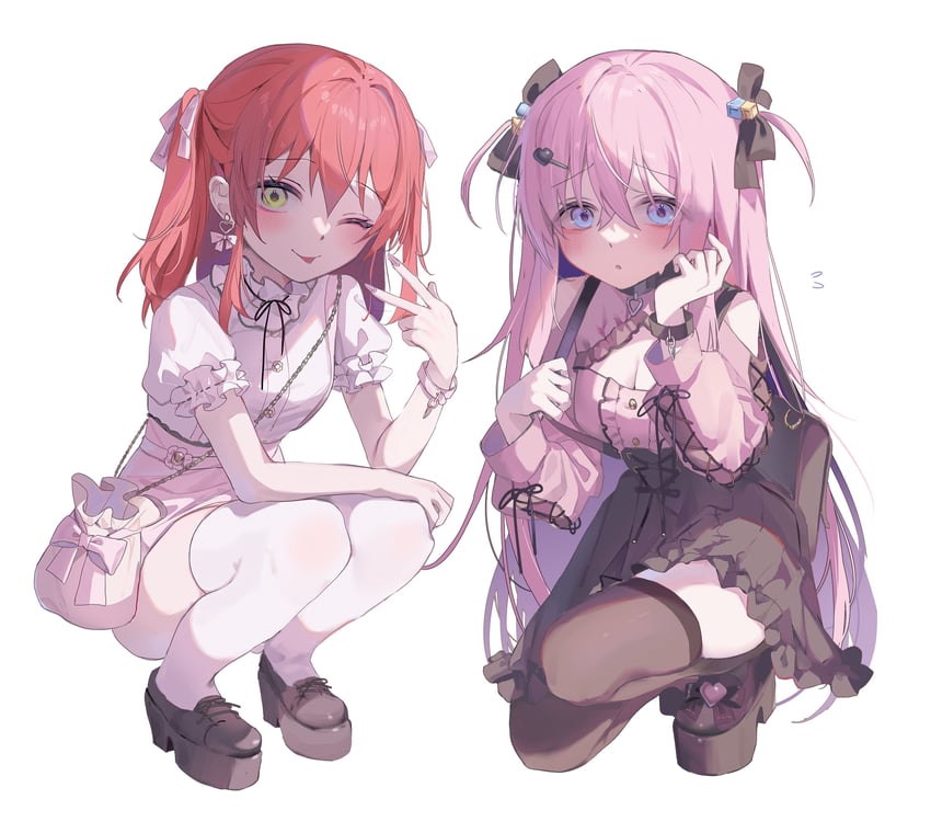 gotoh hitori and kita ikuyo (bocchi the rock!) drawn by tokkieee_qian