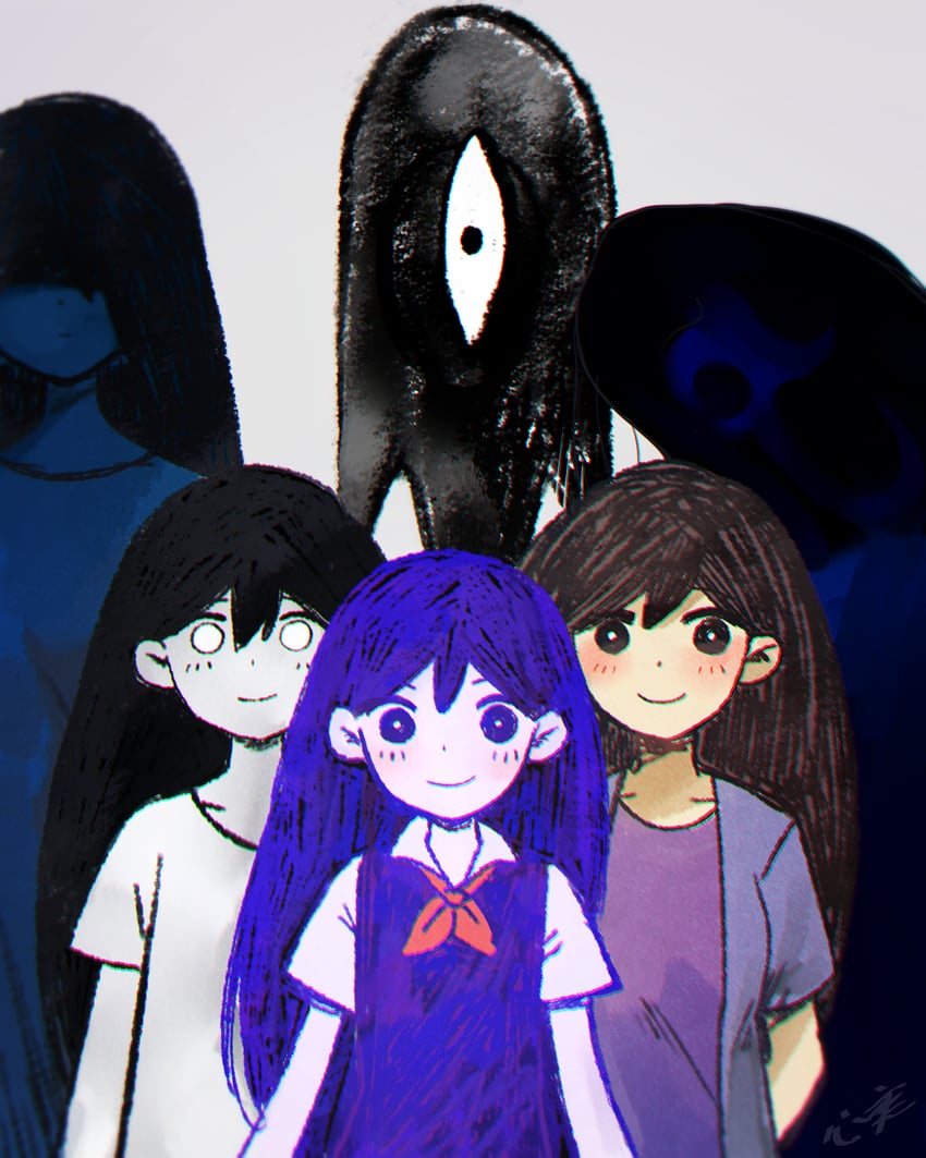 mari, something, and hellmari (omori) drawn by kokomi_(aniesuakkaman)