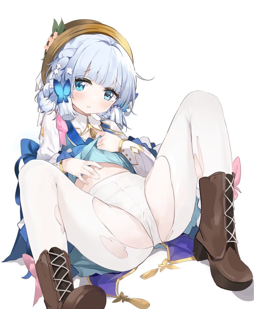 kamisato ayaka (genshin impact) drawn by coria