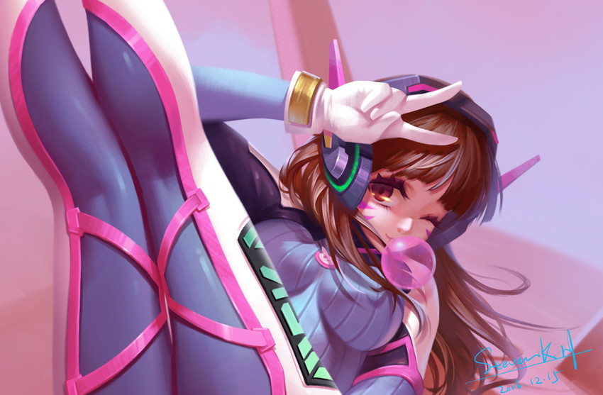 d.va (overwatch and 1 more) drawn by steven_kn