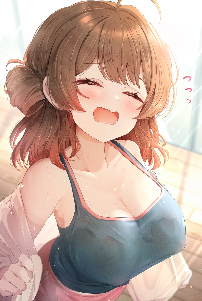 hanami ume (idolmaster and 1 more) drawn by sky_cappuccino