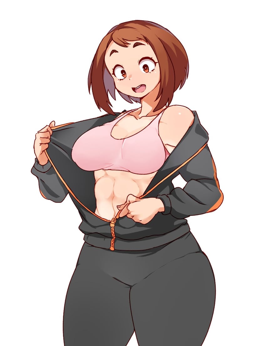 uraraka ochaco (boku no hero academia) drawn by hanzo_(2929)