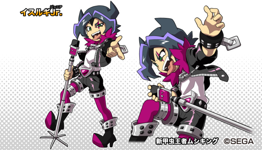 isurugi jr. (mushiking and 1 more) drawn by shirataki