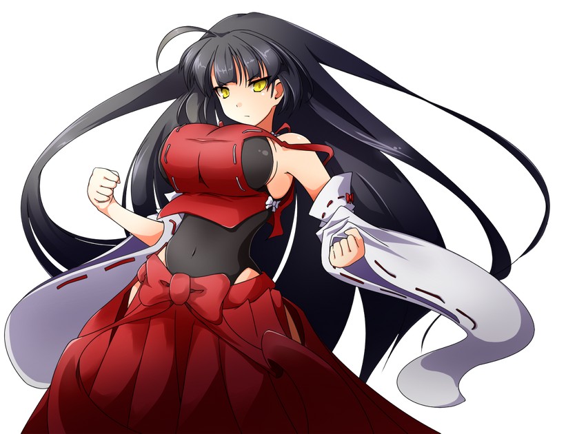 sendai hakurei no miko (original and 2 more) drawn by tenpesuto