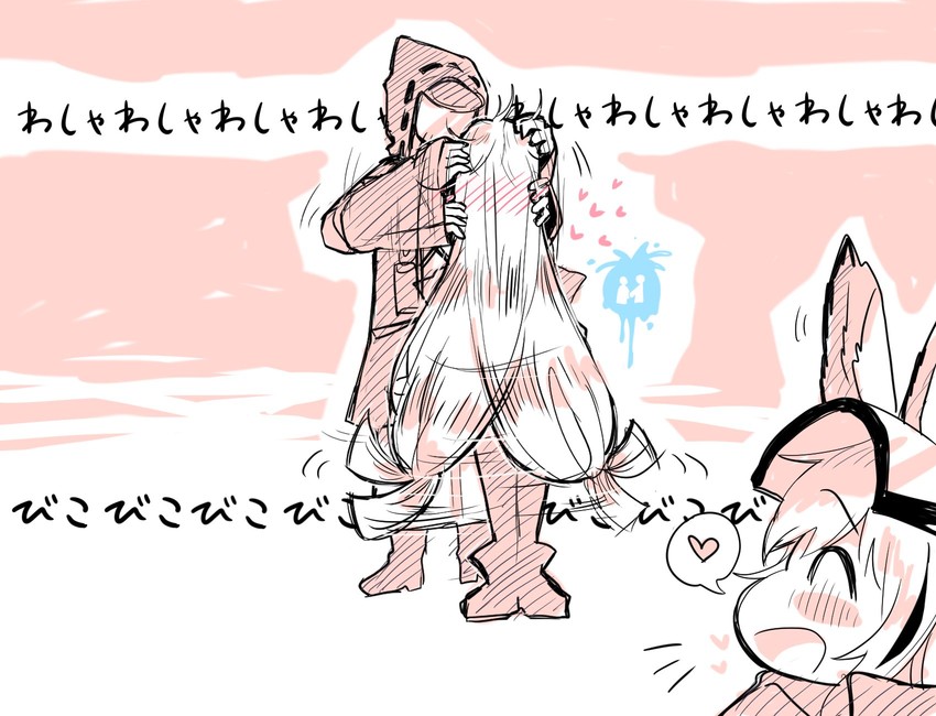 doctor, skadi, and grani (arknights) drawn by kaguura_(kagu)