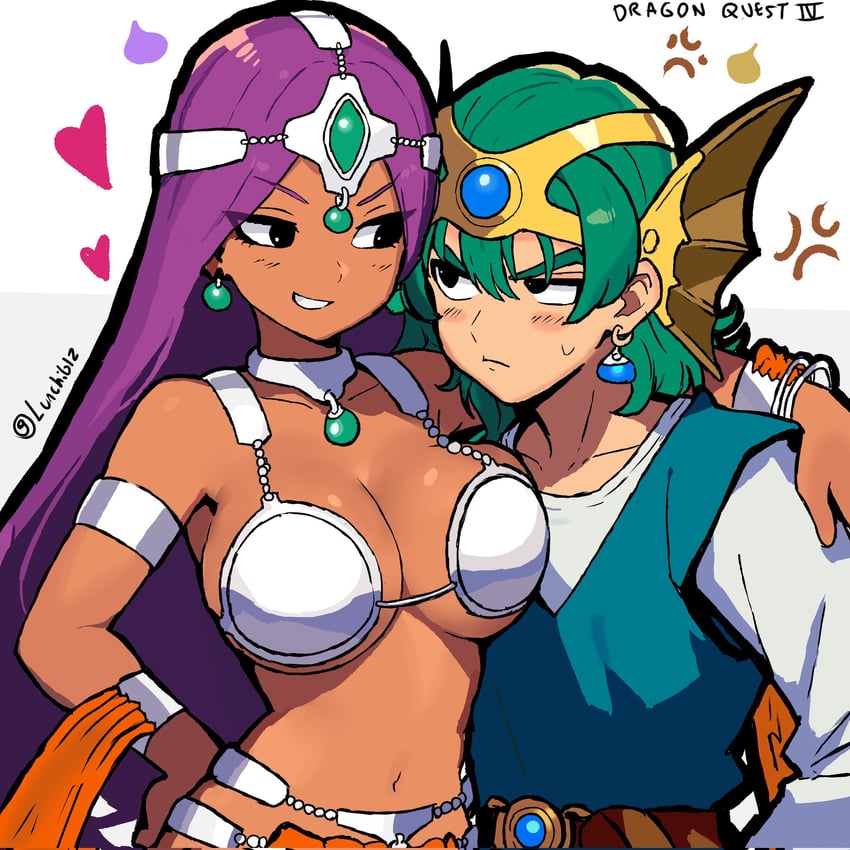 manya and hero (dragon quest and 1 more) drawn by lunchiblz