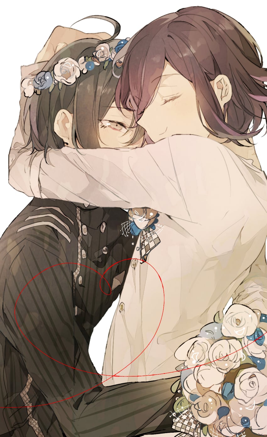 oma kokichi and saihara shuichi (danganronpa and 1 more) drawn by konohana_inori