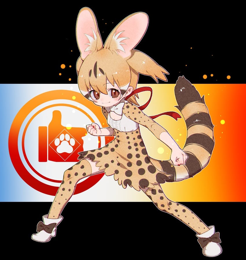 bennett and large-spotted genet (genshin impact and 1 more) drawn by notora
