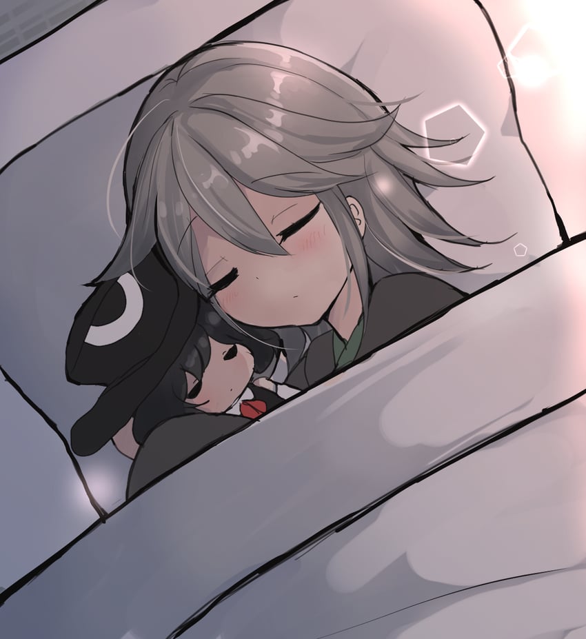 enraku tsubakura and houlen yabusame (len'en) drawn by ougi_hina