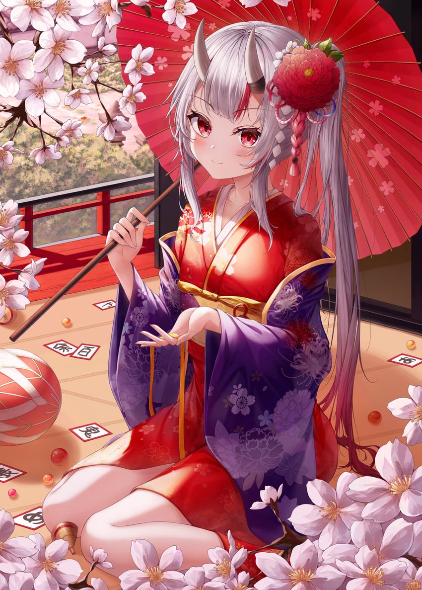 nakiri ayame (hololive) drawn by ichizon