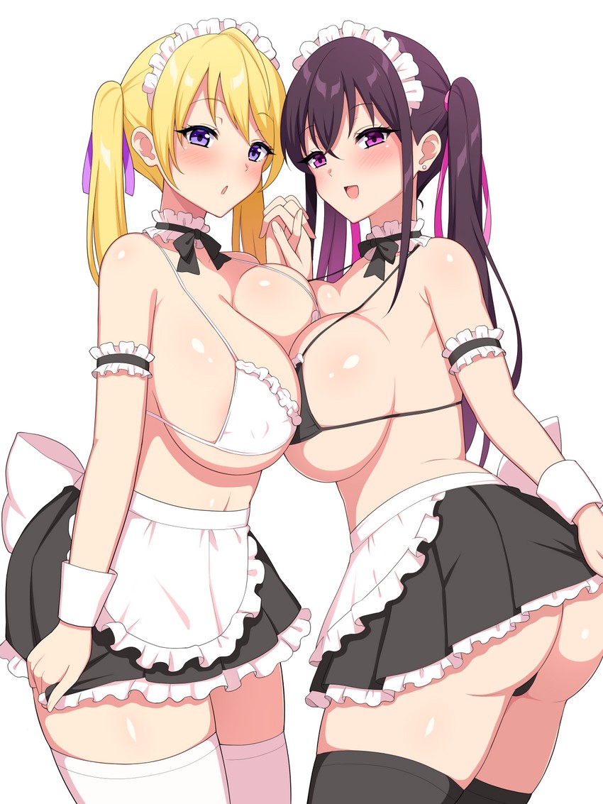 kuroe misa and fujimiya aki (original) drawn by aikome_(haikome)
