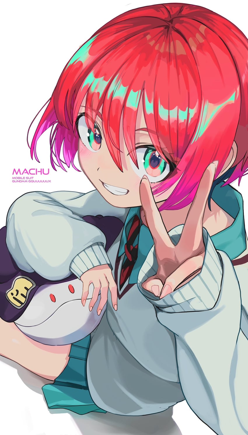amate yuzuriha and haro (gundam and 1 more) drawn by tantan_0028