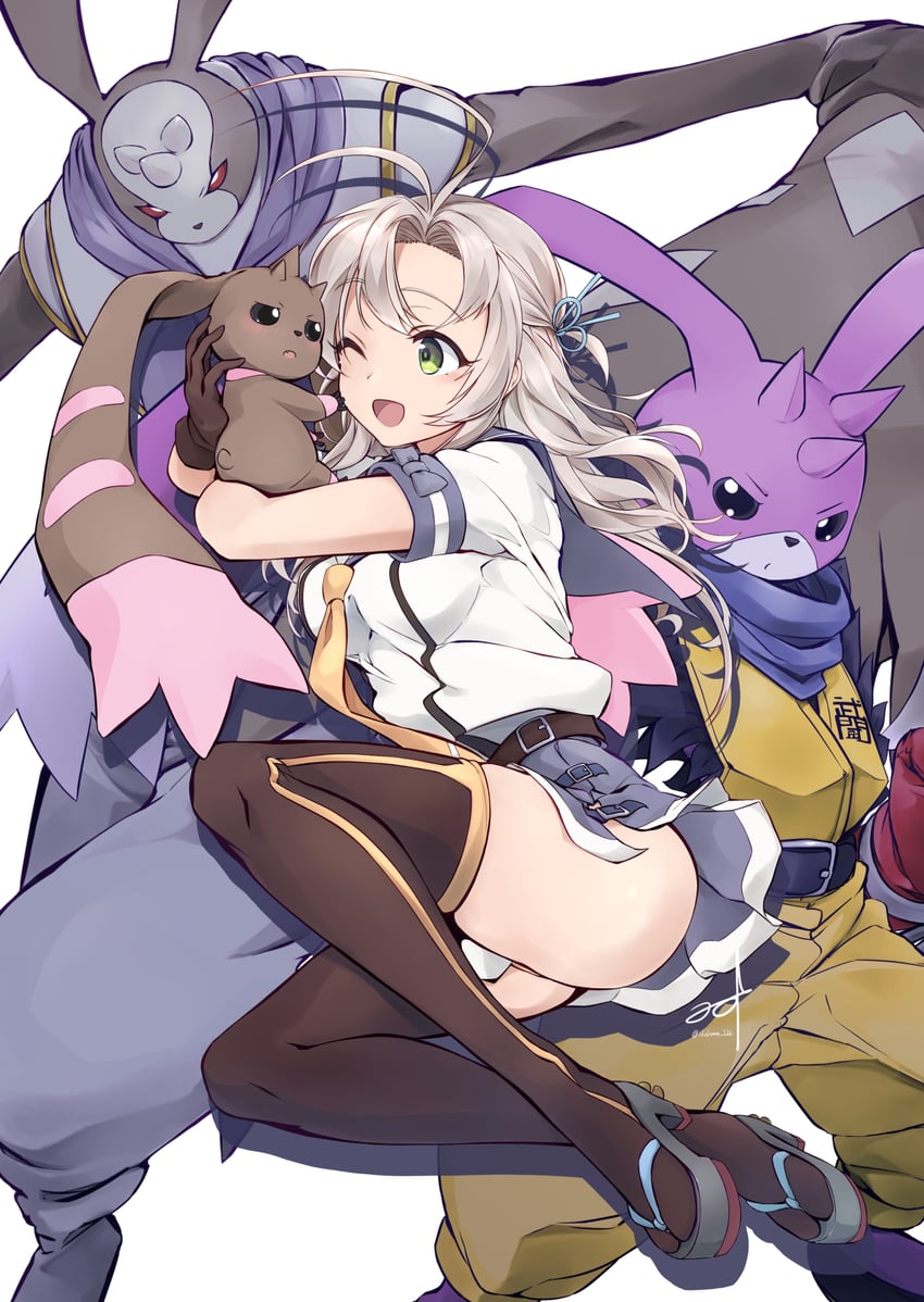 kinugasa, kinugasa kai ni, lopmon, andiramon, and turuiemon (kantai collection and 1 more) drawn by minosu
