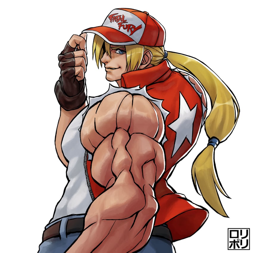 terry bogard (the king of fighters and 2 more) drawn by jamrolypoly