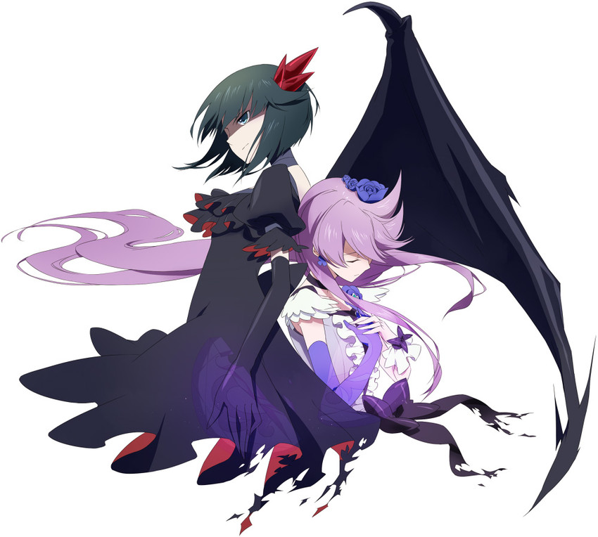 tsukikage yuri, cure moonlight, and dark precure (precure and 1 more) drawn by waxwa