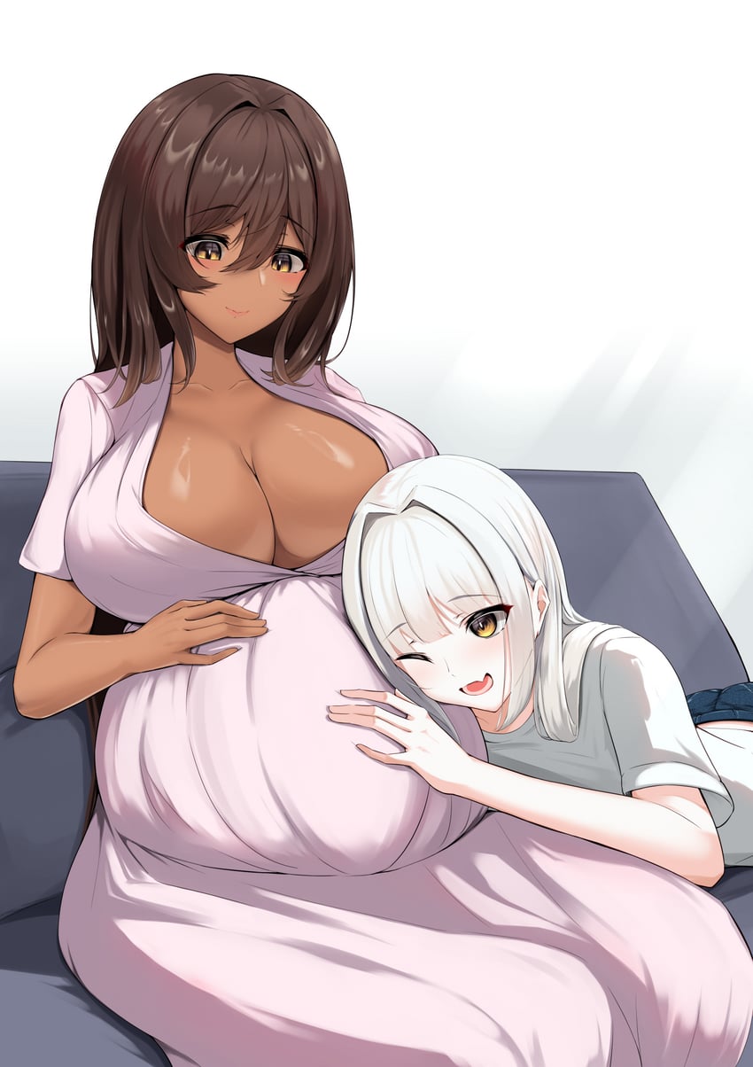 noir and blanc (goddess of victory: nikke) drawn by kurono_suzuran