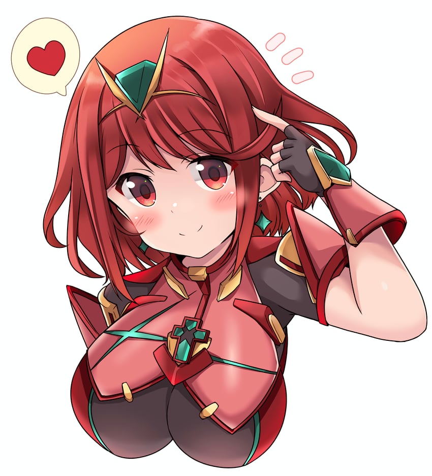 pyra (xenoblade chronicles and 1 more) drawn by kurokaze_no_sora