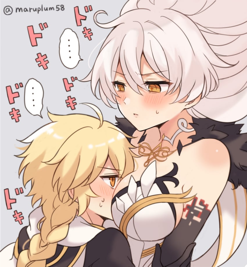 aether and unknown god (genshin impact) drawn by maaru_(asato_maaru)