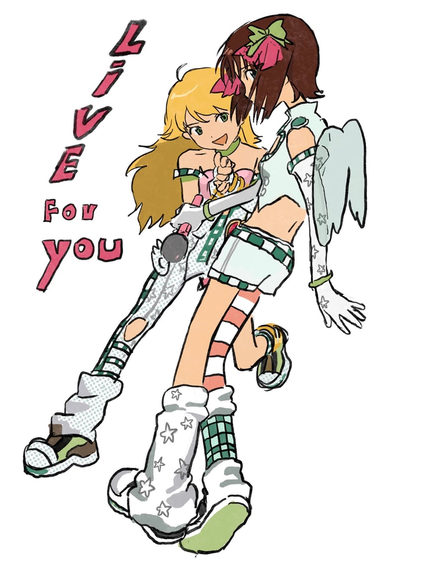 hoshii miki and amami haruka (idolmaster and 1 more) drawn by aeo444