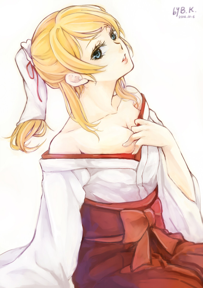 ayase eli (love live! and 1 more) drawn by b_k