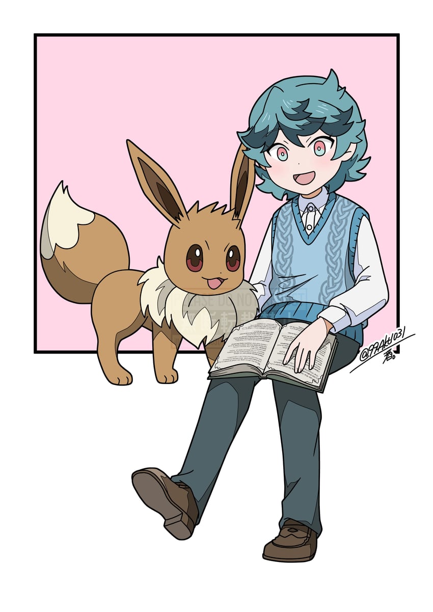 eevee and spinel (pokemon and 1 more) drawn by 99akt1031