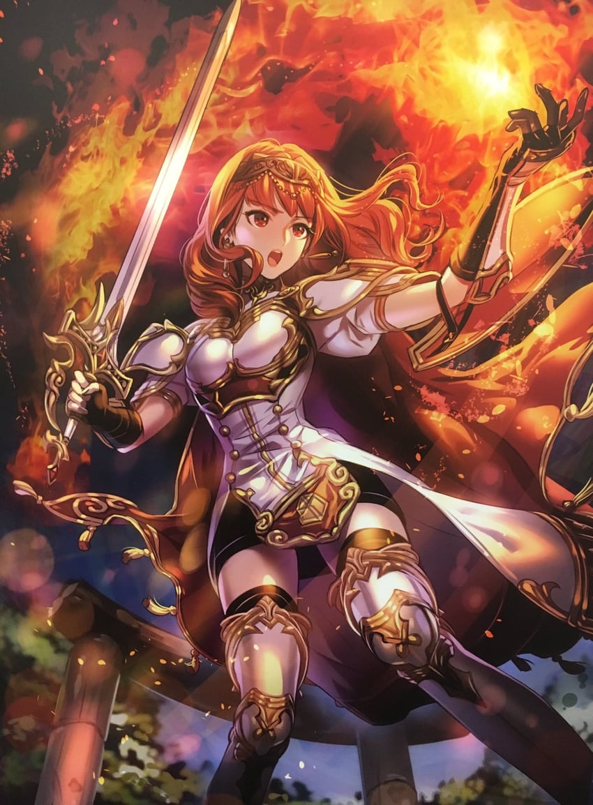 celica (fire emblem and 2 more) drawn by ryubiki
