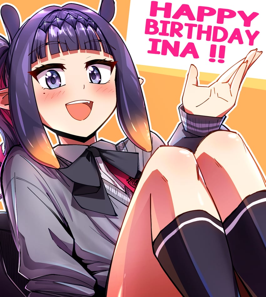ninomae ina'nis (hololive and 1 more) drawn by ddolbang