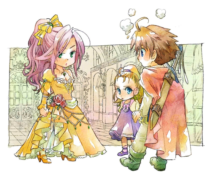 faris scherwiz, bartz klauser, krile mayer baldesion, and sarisa highwind tycoon (final fantasy and 1 more) drawn by eggru