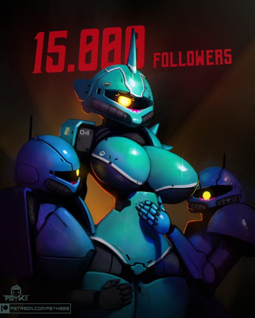 gouf and zaku (gundam and 1 more) drawn by psyk323