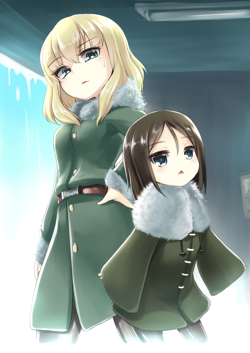 katyusha and nonna (girls und panzer) drawn by getsuyou_yasumi