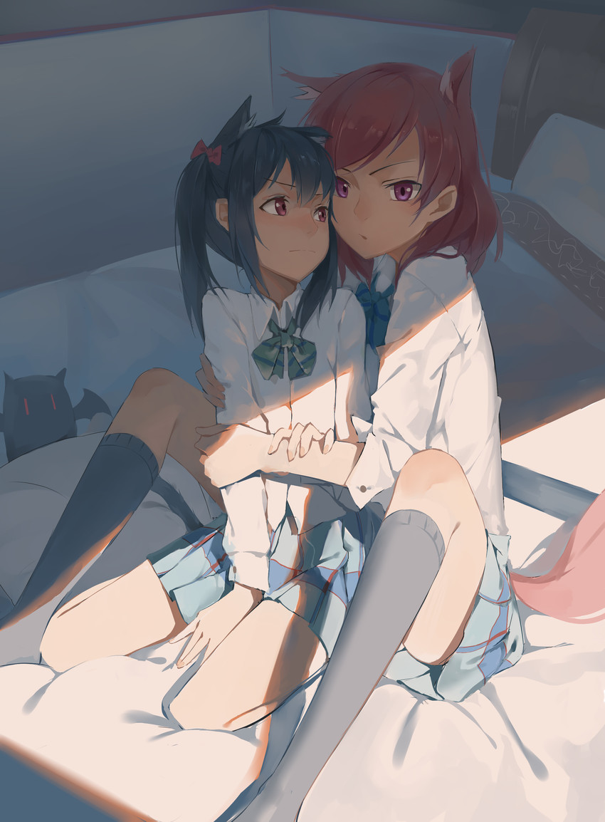 nishikino maki and yazawa nico (love live! and 1 more) drawn by huanxiang_heitu