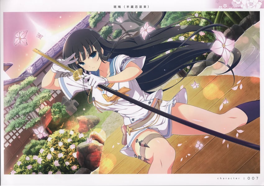 ikaruga (senran kagura and 1 more) drawn by yaegashi_nan